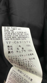 Y's BANG ON Leather Trim Oversized Bottom Side-zip Trench Coat