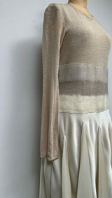LOEWE "Mixed-Media" Pleated Bottom Dress