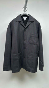Bottega Veneta Herringbone Stripe Chore Work Jacket