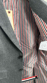 Thom Browne Classic Engineered Tonal Flannel Blazer