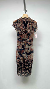 Jean Paul Gaultier S/S Rose Mesh Draped Long Dress