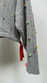 Yan Yan Knits Curious Floral-dot Hoodie