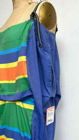132 5. Issey Miyake N/S Color-Blocking Earth Long Dress