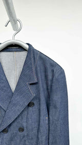 Y's for men Double-breast Denim Blazer Jacket