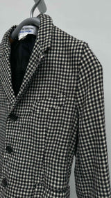 Comme Des Garcons Comme Des Garcons Frill-detailed Check Jacket
