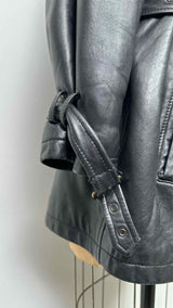 Emporio Armani Skywings Leather Coat