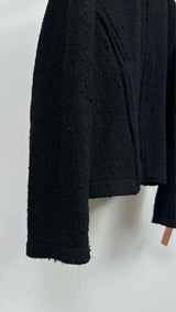 Comme Des Garcons Zip-detailed Wool Collarless Zip-up Jacket