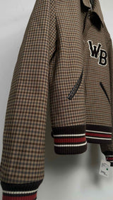 Wales Bonner Homecoming Check Varsity Bomber Jacket