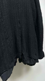 Comme Des Garcons Homme Plus Reflective Pin-stripe Boiled-wool Suits