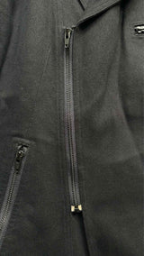 Issey Miyake Heavy Cotton Zip-Up Biker Blazer