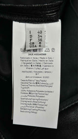 Moschino Couture Quilted Padded Faux-Leather Biker Pants