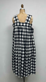 Comme Des Garcons N/S Multi-bow Checker Gathered Dress