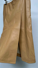 Stella McCartney Front-slit Faux-leather Midi Skirt
