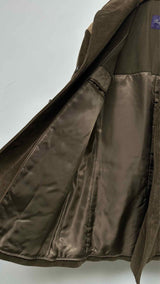 Ralph Lauren Purple Label Suede-patched Corduroy Jacket