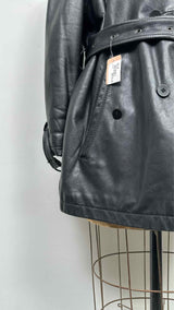 Emporio Armani Skywings Leather Coat