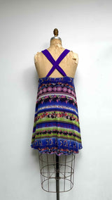 Jean Paul Gaultier Soleil Trapeze Halter Mesh Dress