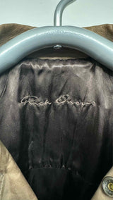 Rick Owens Cropped Leather Riders Jacket