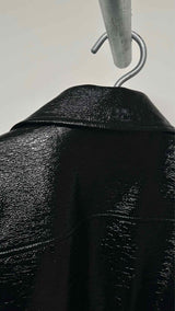 Courreges Zipped Vinyl Maxi Blouson Jacket