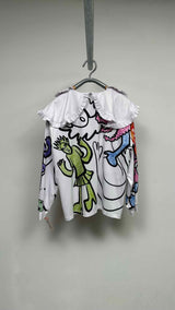 Chopova Lowena L/S Ruffle Graphic Printed T-shirt