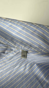 Christian Dior Mock Neck Striped Light Bomber Jacket