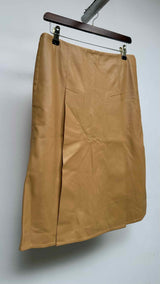 Stella McCartney Front-slit Faux-leather Midi Skirt