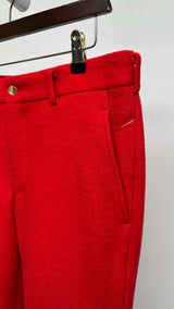 Comme Des Garcons Homme Plus Cropped Boiled-wool Pants