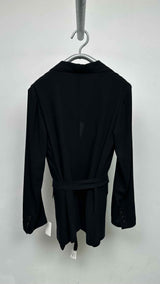 Ann Demeulemeester Double-breast Belted Blazer Jacket