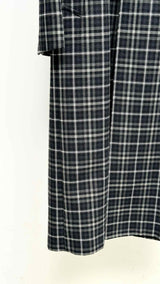 Thom Browne Double-faced Bal collar Gingham Wool Coat