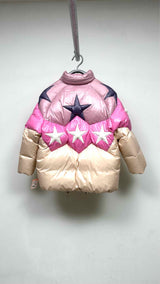 Miu Miu Color-blocking Star Down Jacket