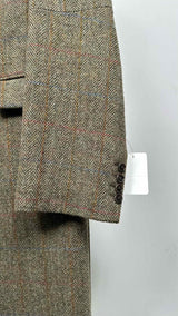 R13 X Harris Tweed Double-breasted Tweed OverCoat