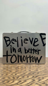 Comme Des Garcons Believe in a better tomorrow Trunk Bag