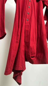 Morgane Le fay Collar-less Detailed Reconstructed Shirt Dress