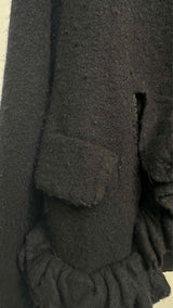 Comme Des Garcons Comme Des Garcons 3D Ruffle Boiled Wool Blazer Jacket