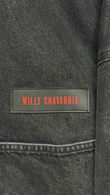 Willy Chavarria Oversized Monster Denim Jacket