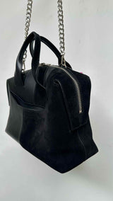 Alexander Wang Rogue Suede+leather Satchel Bag