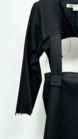Women's Comme Des Garcons Cut-out Detailed Glitter Blazer Dress