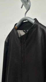 Giorgio Armani Collarless Mesh Leather Jacket