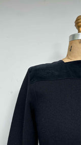 Comme Des Garcons Comme Des Garcons H/S Velvet-shoulder-hybrid Dress