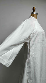 Comme Des Garcons Comme Des Garcons L/S Stand-collar Wrap-detailed Maxi Dress
