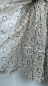 Tao Comme Des Garçons Floral-mesh Pleated Over Long Skirt