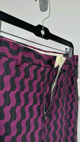 Comme Des Garcons Homme Plus Wave Printed Side-zip Pants