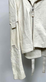 Helmut Lang Archive Cut-out Bondage Biker Leather Jacket