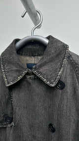 Junya Watanabe MAN X Aquascutum Distressed Denim Trench Coat