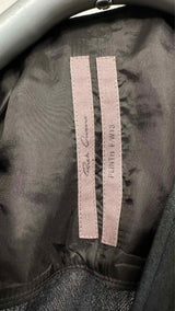 Rick Owens S/S Suede Top Wool-hybrid Center-pleated Dress