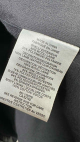 Helmut Lang Leather-htbrid Wool Over Coat