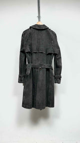 Junya Watanabe MAN X Aquascutum Distressed Trench Denim Coat