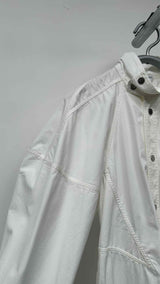Bottega Veneta L/S Puff-shoulder Jacket-detail Long Dress