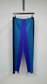 Pleats Please Color-blocking Pleated Easy Pants