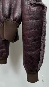 Rick Owens Girdered Shearling Bomber Jacket