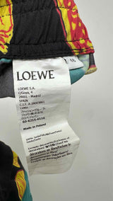 LOEWE X Paula's Ibiza Shell Print Silk Easy Shorts